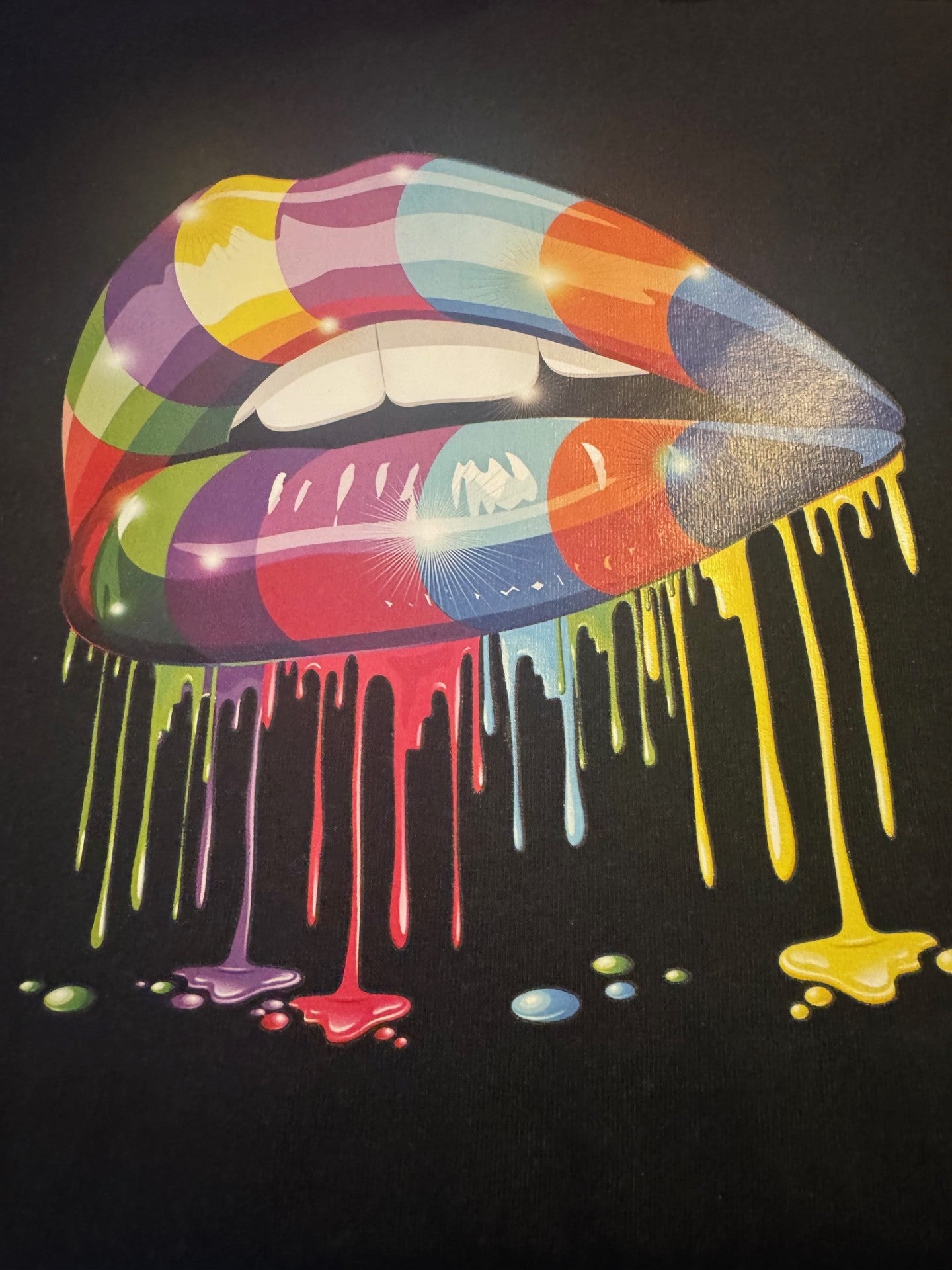 Colorful lips t-shirt