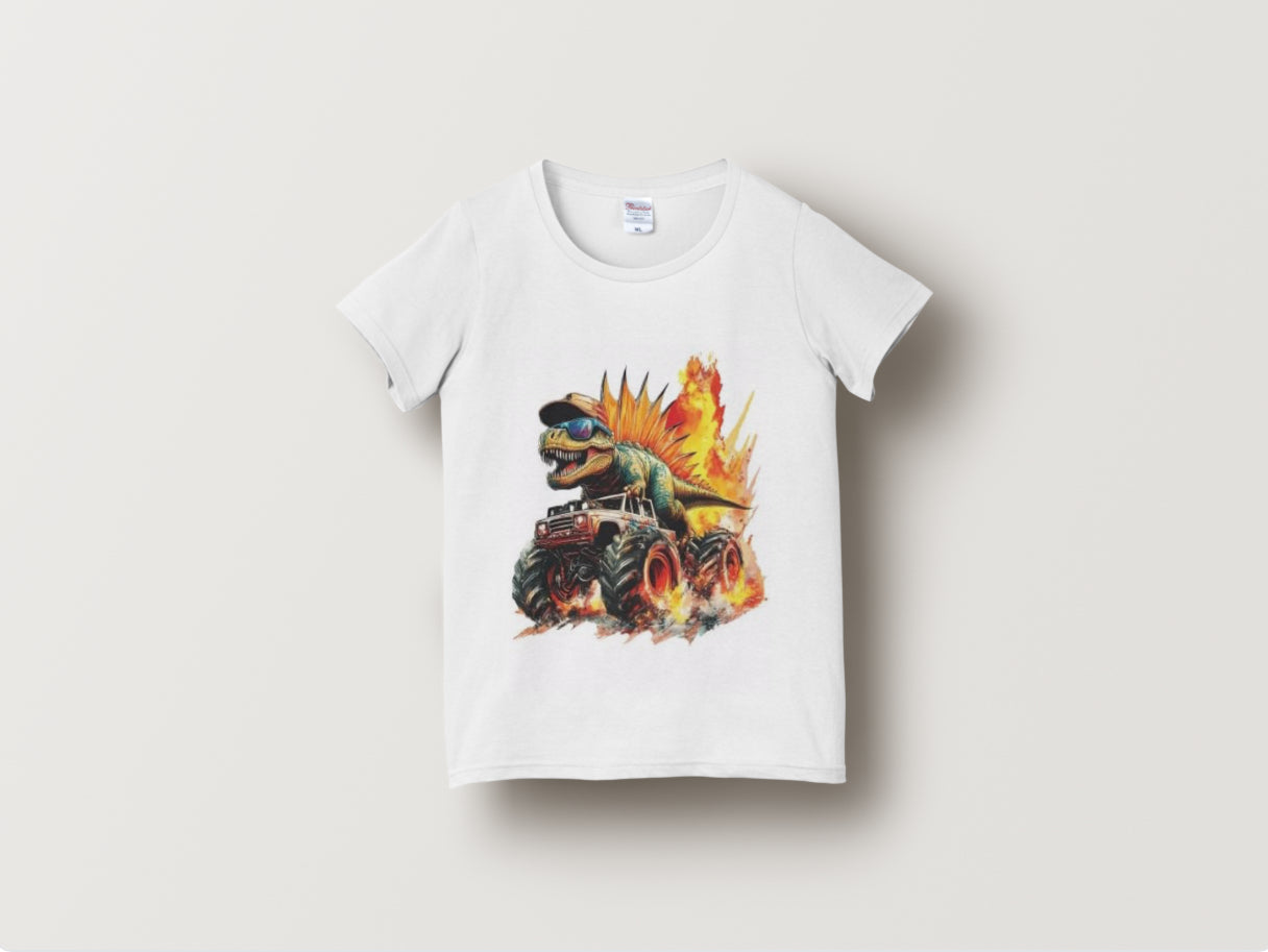 Boys Dinosaur Truck Shirts