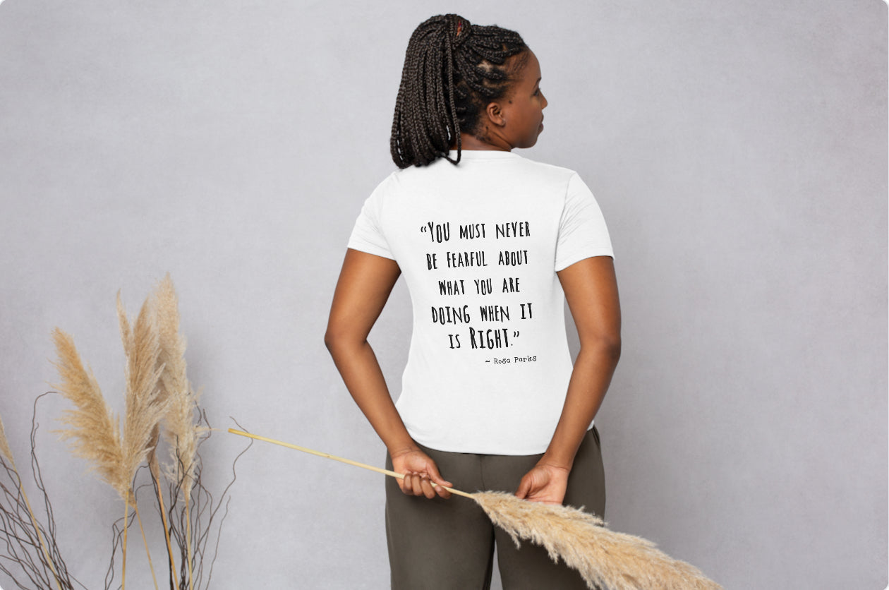 “You must never be fearful about what you are doing when it is right”-Rosa Parks