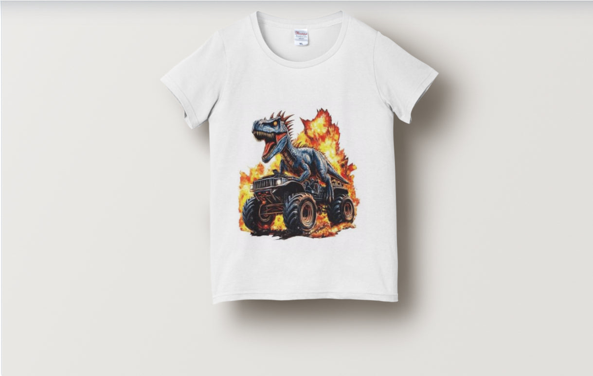 Boys Dinosaur Truck Shirts